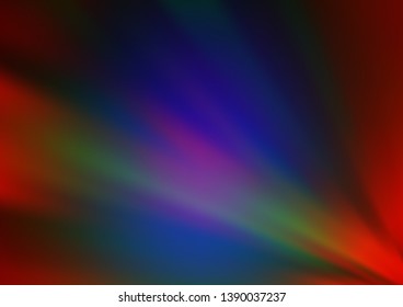 Dark Multicolor, Rainbow vector blurred shine abstract pattern. Shining colorful illustration in a Brand new style. Brand new design for your business.