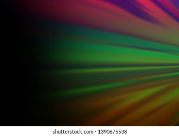 Dark Multicolor, Rainbow vector blurred shine abstract pattern. Shining colorful illustration in a Brand new style. A completely new template for your design.