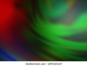 Dark Multicolor, Rainbow vector blurred shine abstract template. Shining colorful illustration in a Brand new style. The template for backgrounds of cell phones.