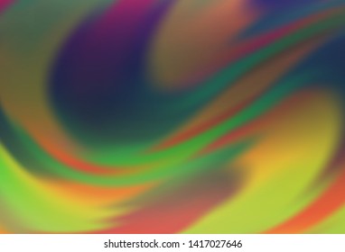 Dark Multicolor, Rainbow vector blurred bright template. New colored illustration in blur style with gradient. Blurred design for your web site.