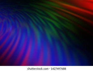 Dark Multicolor, Rainbow vector blurred bright pattern. Creative illustration in halftone style with gradient. The best blurred design for your business.