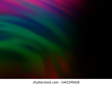 Dark Multicolor, Rainbow vector blurred and colored background. Colorful abstract illustration with gradient. The elegant pattern for brand book.