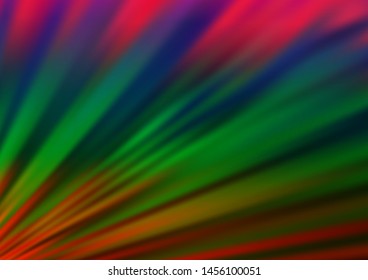Dark Multicolor, Rainbow vector blurred bright pattern. Colorful illustration in abstract style with gradient. The background for your creative designs.