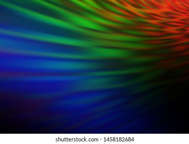 Dark Multicolor, Rainbow vector blurred and colored template. Colorful illustration in blurry style with gradient. The blurred design can be used for your web site.