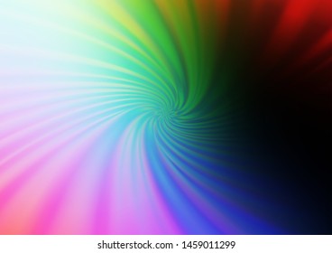 Dark Multicolor, Rainbow vector blurred bright pattern. An elegant bright illustration with gradient. A completely new design for your business.
