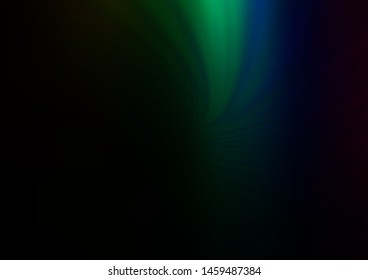 Dark Multicolor, Rainbow vector blurred and colored background. Modern geometrical abstract illustration with gradient. The background for your creative designs.