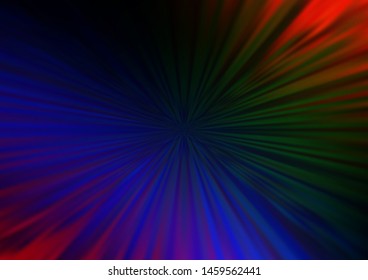 Dark Multicolor, Rainbow vector blurred background. An elegant bright illustration with gradient. A new texture for your design.