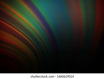 Dark Multicolor, Rainbow vector blurred and colored background. Creative illustration in halftone style with gradient. The template for backgrounds of cell phones.
