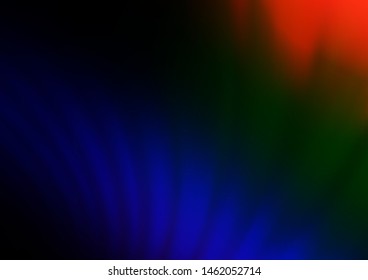 Dark Multicolor, Rainbow vector blurred bright template. Colorful illustration in blurry style with gradient. The elegant pattern for brand book.