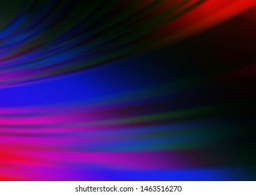 Dark Multicolor, Rainbow vector blurred bright template. A completely new color illustration in a bokeh style. The template can be used for your brand book.