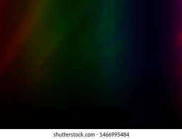 Dark Multicolor, Rainbow vector blurred and colored template. A completely new color illustration in a bokeh style. The template can be used for your brand book.