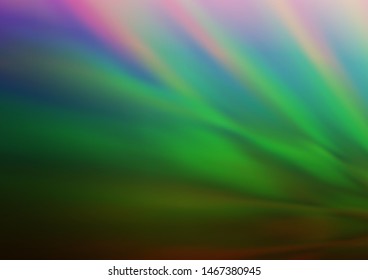 Dark Multicolor, Rainbow vector blurred shine abstract pattern. Colorful abstract illustration with gradient. The blurred design can be used for your web site.