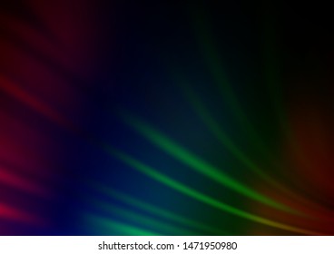 Dark Multicolor, Rainbow vector blurred bright background. Colorful illustration in blurry style with gradient. The elegant pattern for brand book.