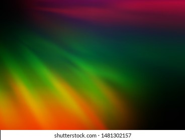 Dark Multicolor, Rainbow vector blurred shine abstract pattern. Modern geometrical abstract illustration with gradient. A completely new design for your business.