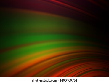 Dark Multicolor, Rainbow vector blurred shine abstract pattern. Creative illustration in halftone style with gradient. The elegant pattern for brand book.