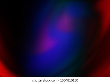 Dark Multicolor, Rainbow vector blurred shine abstract pattern. Creative illustration in halftone style with gradient. A completely new template for your design.