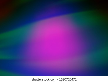 Dark Multicolor, Rainbow vector blurred background. Shining colorful illustration in a Brand new style. The elegant pattern for brand book.