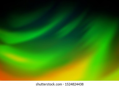 Dark Multicolor, Rainbow vector blurred pattern. New colored illustration in blur style with gradient. Background for a cell phone.