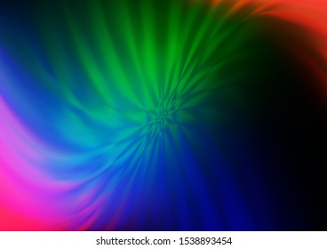 Dark Multicolor, Rainbow vector blurred and colored template. Colorful illustration in blurry style with gradient. The elegant pattern for brand book.