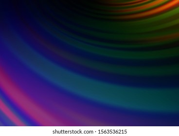 Dark Multicolor, Rainbow vector blurred bright template. Shining colorful illustration in a Brand new style. The best blurred design for your business.