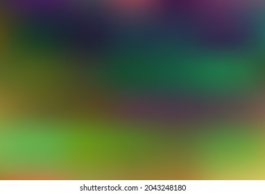 Dark Multicolor, Rainbow vector blurred shine abstract background. Creative illustration in halftone style with gradient. Template for any brand book.