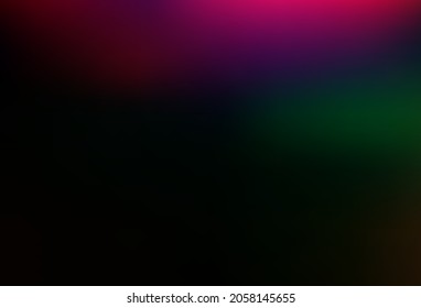 Dark Multicolor, Rainbow vector blurred shine abstract background. Modern abstract illustration with gradient. Best blurred design for your business.