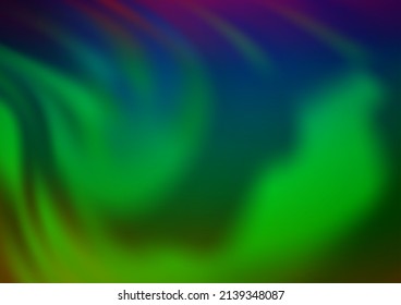 Dark Multicolor, Rainbow vector blurred and colored template. Modern geometrical abstract illustration with gradient. The best blurred design for your business.