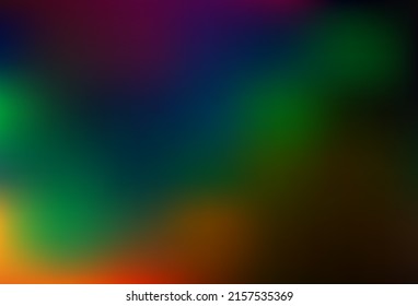 Dark Multicolor, Rainbow vector blurred bright pattern. A completely new color illustration in a bokeh style. Design for your web site.