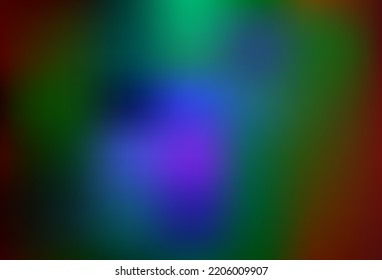 Dark Multicolor, Rainbow vector blurred bright background. Colorful illustration in abstract style with gradient. Design for your web site.