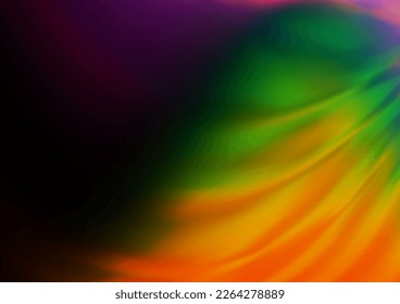 Dark Multicolor, Rainbow vector blurred shine abstract background. Colorful illustration in abstract style with gradient. The blurred design can be used for your web site.