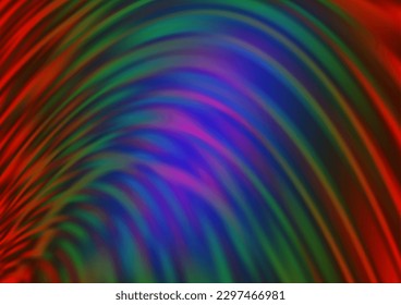 Dark Multicolor, Rainbow vector blurred and colored template. Creative illustration in halftone style with gradient. Brand new style for your business design.
