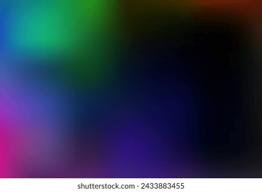 Dark Multicolor, Rainbow vector blurred bright background. An elegant bright illustration with gradient. Smart texture for your design.