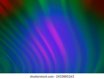Dark Multicolor, Rainbow vector blurred shine abstract pattern. Colorful abstract illustration with gradient. A completely new template for your design.