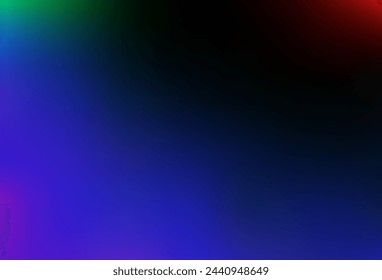 Dark Multicolor, Rainbow vector blurred and colored template. Creative illustration in halftone style with gradient. Best blurred design for your business.