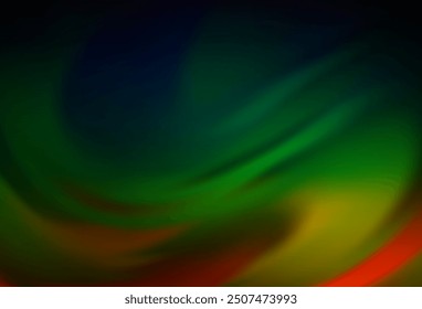 Dark Multicolor, Rainbow vector blurred bright template. Modern abstract illustration with gradient. Background for a cell phone.