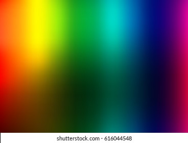 Dark Multicolor, Rainbow vector blurred colored illustration. Brand-new design for your business. Creative background in halftone style with gradient.