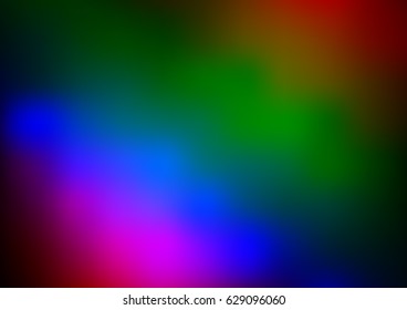 Dark Multicolor, Rainbow vector blurred shine abstract background. A vague abstract illustration with gradient. The textured pattern can be used for background.