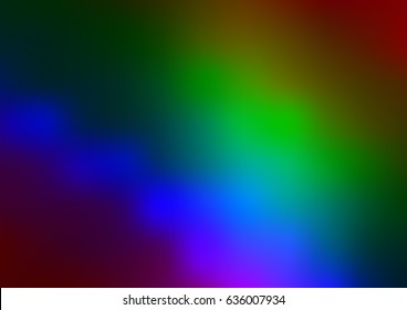 Dark Multicolor, Rainbow vector blurred shine abstract pattern. Modern geometrical abstract illustration with gradient. Brand-new design for your business.