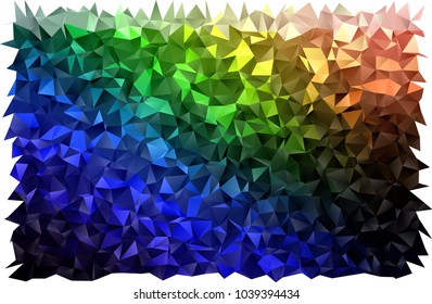 Dark Multicolor, Rainbow vector blurry triangle background. Modern geometrical abstract illustration with gradient. A new texture for your design.
