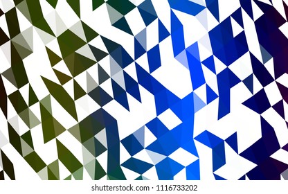 Dark Multicolor, Rainbow vector blurry hexagon pattern. A completely new color illustration in a vague style. The textured pattern can be used for background.