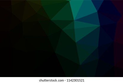 Dark Multicolor, Rainbow vector blurry hexagon texture. Colorful illustration in abstract style with gradient. The completely new template can be used for your brand book.