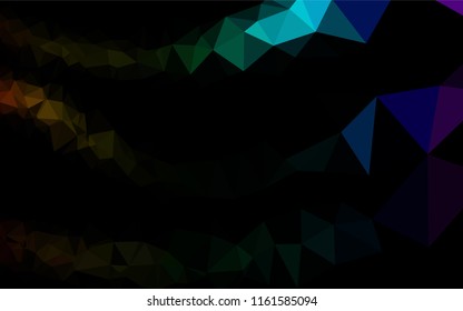 Dark Multicolor, Rainbow vector blurry hexagon template. Shining colored illustration in a Brand new style. Brand new style for your business design.