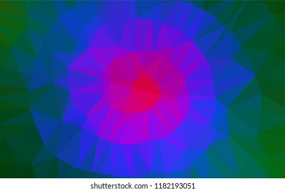 Dark Multicolor, Rainbow vector blurry hexagon texture. Shining illustration, which consist of triangles. The completely new template can be used for your brand book.