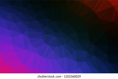Dark Multicolor, Rainbow vector blurry hexagon template. A vague abstract illustration with gradient. Brand new design for your business.