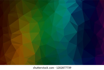 Dark Multicolor, Rainbow vector blurry hexagon pattern. Brand new colored illustration in blurry style with gradient. The completely new template can be used for your brand book.