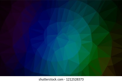 Dark Multicolor, Rainbow vector blurry hexagon texture. Shining colored illustration in a Brand new style. The elegant pattern can be used as part of a brand book.