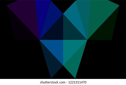 Dark Multicolor, Rainbow vector blurry hexagon template. Brand new colored illustration in blurry style with gradient. The completely new template can be used for your brand book.