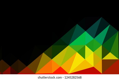 Dark Multicolor, Rainbow vector blurry triangle texture. A vague abstract illustration with gradient. Elegant pattern for a brand book.