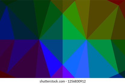 Dark Multicolor, Rainbow vector blurry hexagon texture. Modern geometrical abstract illustration with gradient. A completely new design for your business.