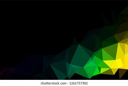 Dark Multicolor, Rainbow vector blurry hexagon texture. Colorful illustration in abstract style with gradient. The best triangular design for your business.